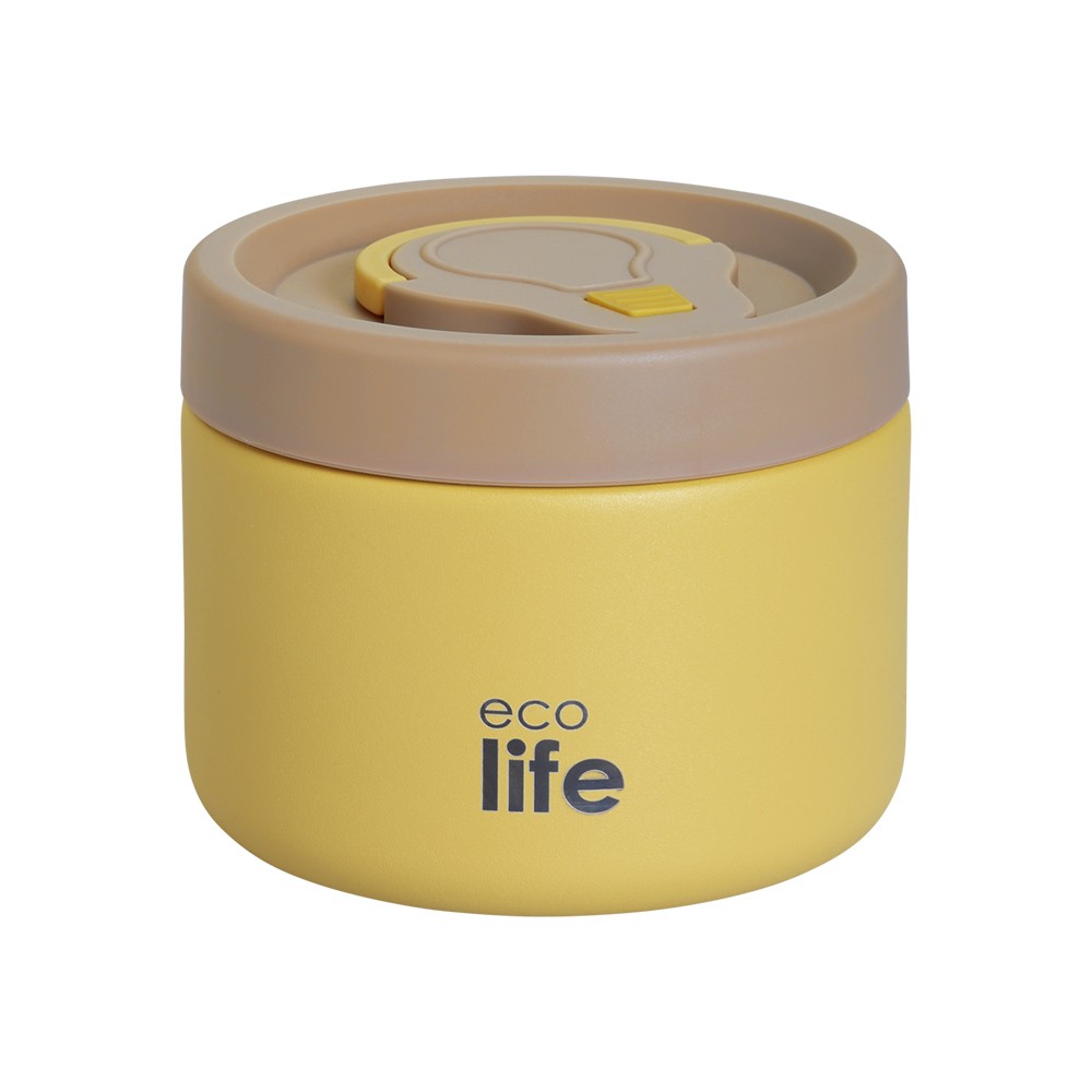 Θερμός Φαγητού 650ml Κίτρινο, Ecolife